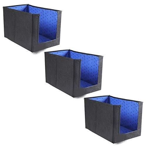 Closet Organizer-Foldable Shirts and Clothing Organizer Stackers(Pack of 3)