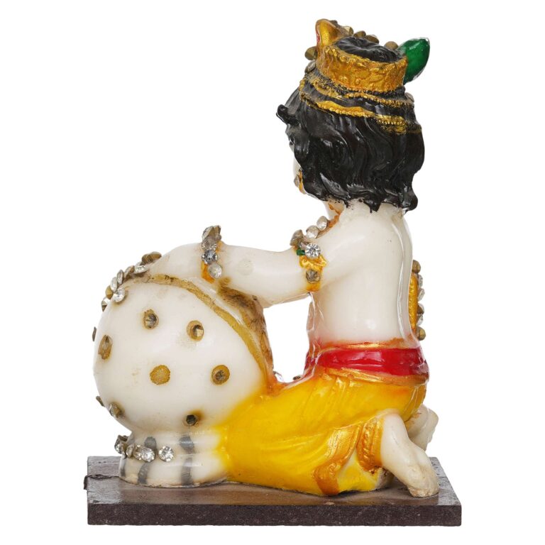 Lord Krishna Idol Makhan Chor Statue Gift Showpiece