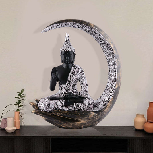 Buddha Idol Statue Showpiece Gift Gifting Item Polystone Home Decor Decoration